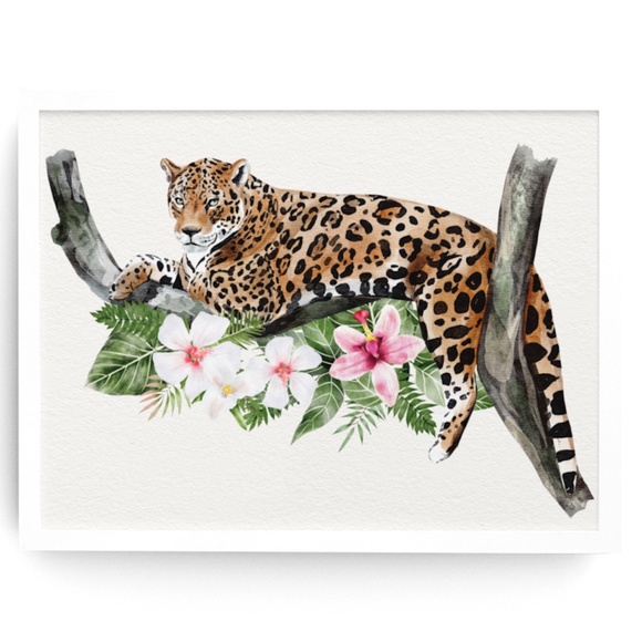Other - Jaguar Watercolor Illustration Wall Art Print Poster Unframed